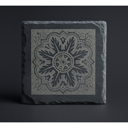 4 x Personalised Slate Coaster – Custom Laser Engraved (10x10 cm)